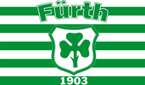Generisch Fürth Fahne 90x150 cm, Grün, Polyester, Wetterfest, Rechteckig, Flagge, Stadt, Alle Gelegenheiten, Öffentliche Darstellung, Zimmer, Garten, Außenbereich