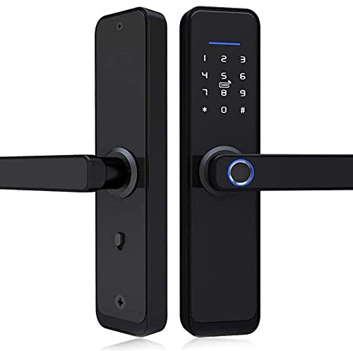 Cerradura Electrónica Inteligente Dioche, Negro, Biométrico, Cerradura, Huella Digital/Contraseña/Tarjeta IC/Llave Mecánica