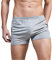 Männer Fitnessstudio Bodybuilding Trainieren Baumwolle Sport Shorts Grau XL