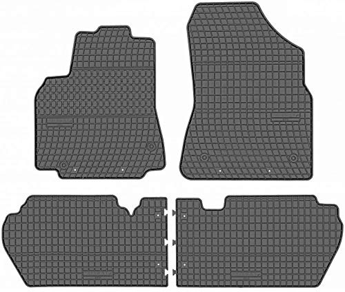 Prismat Gummimatten Gummi Fußmatten Satz für Citroen Berlingo 2 (2008-2018) / Peugeot Partner (2008-2018) - Passgenau