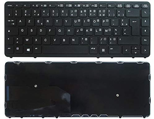 WJY Clavier Français AZERTY pour HP Elitebook 840 G1 G2 850 G2 FR No Backlight Ordinateur Portable FR Clavier