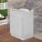 Inbagno Mobile lavatoio in Resina, ideale per esterni e interni, 45x50-50x50-45x60-60x50-60x60, COMPLETO di asse lavaggio e kit sifone + piletta (60x50)