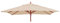 Mendler Toile pour la gastronomie Parasol en Bois HWC-C57, carré 3x3m Polyester 3kg - crème