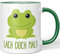 JUNIWORDS Tasse, Lach doch mal!, Wähle Farbe, Grün