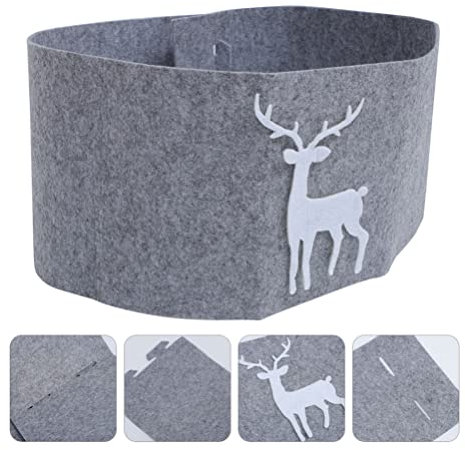 Toddmomy Gonna Albero Di Natale Elegante Con Design Di Renna Per Decorazioni Festive Tappeto Copribase Per Atmosfera Natalizia Casa e Feste Di Natale