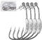Weighted Swimbait Hooks, 15Pcs Weedless Jig Weighted Fishing Hooks with Twistlock Centering Pin Soft Plastic Worm Fishing Hooks for Bass Fishing