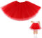 Gonna Tutu Bambina Gonna Balletto Tulle Elastico 3 Strati Costume Danza Principessa Delle Fate Quotidiano Performance Danza Carnevale Halloween Capodanno Compleanno Festa Vestito 2-9 Anni (rosso)