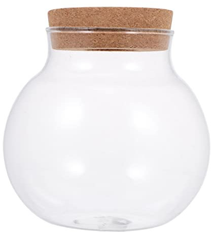 Mipcase Ökologische Glasflasche Für Kleine Landschaften Transparente Terrarium-Flasche Mit Deckel Dekorative Moospflanzen-glasflasche Für Zuhause