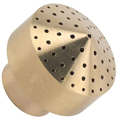 TKSE Fountain Nozzle Heads, 1/4''1/2''3/4''1''3/2''2''Brass Column Fireworks Water Fountain Nozzle Sprinkle Spray Head for Garden Pond, Pool(3/4'')