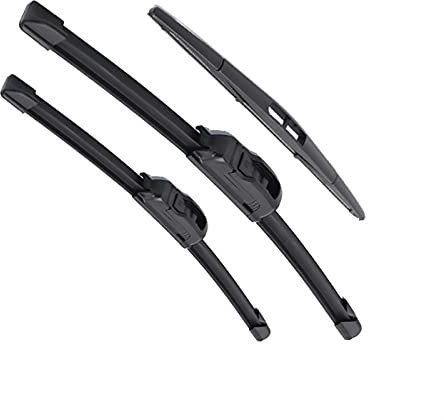 DHWUIASF Vorne Hinten Scheibenwischer Wischer Windschutzscheibe Scheibenwischer Blätter Für Nissan Für Micra Für K13 2010 2011 2012 2013 2014 2015 2016 2017