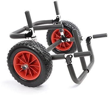 Toboli Carrello di Trasporto per 2 Tavole da Surf SUP Richiudibile Max 45 kg Pneumatici in PU