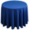 FANIVIN Polyester Tischdecke Tischtuch Tischwäsche Couchtisch Küchentischabdeckung Tafeltuch Rund Einfacher Stil Blau A Durchmesser 200CM