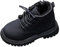 Happy Cherry Stivaletti Invernali Bambini Stivali Pelle Impermeabili Scarponcini Ragazzi Ragazze Eleganti Scarpe da Neve Comode Outdoor Doposci Antiscivolo con Lacci e Zip Nero EU 24