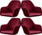 ELYSYSRL Stretch Stuhlhussen Samt mit Armlehne Stuhlbezug 1/6/2/4er Set Luxus-Samt Bürostuhl Bezug Stuhlschonbezug Sessel Esszimmerstuhlhussen Armlehnstuhl Stuhlabdeckung (Color : #8, Size : 4 Stück)
