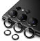 JETech Camera Lens Protector for Samsung Galaxy S23 Ultra 5G 6.8-Inch, 9H Tempered Glass Metal Individual Ring Cover, Easy Installation Tray, HD Clear, 1 Set (Phantom Black)