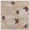 DSD Design-Studio Drechsler Deckchen Fiona Echte Plauener Spitze 4er Set sommerliche Tischdecken mit kleinen Blüten und Schmetterlingen bunt