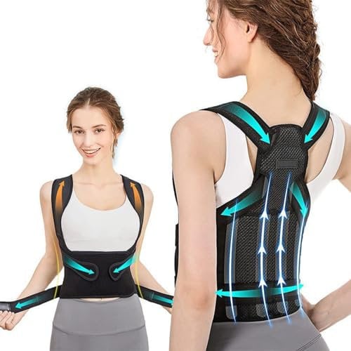 JINGSHUBO Haltungskorrektur Rücken Damen und Herren,Rücken Geradehalter,Back Posture Corrector,Lendenwirbelstütze Verstellbarer Rückenposenkorrektor