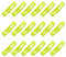 sourcing map 18 Pcs Servo Cable Clips Safety Lock, ABS Servo Extension Safety Cable Buckle Fixing Holder for RC Plane Boat DIY Model Yellow