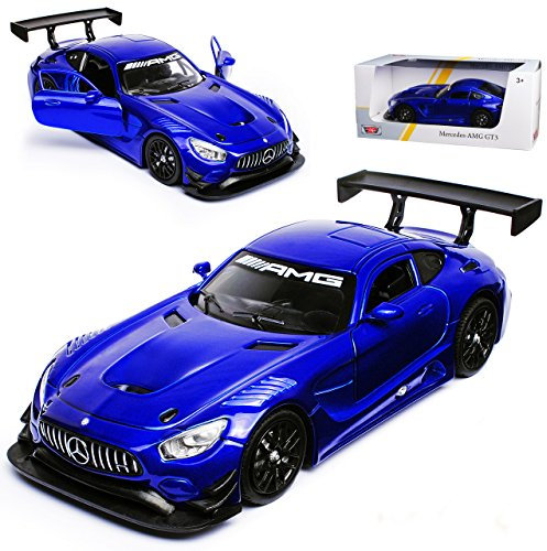 Motormax Mercedes-B AMG GT3 GT S Coupe Blau Metallic Ab 2014 1/24 Modell Auto
