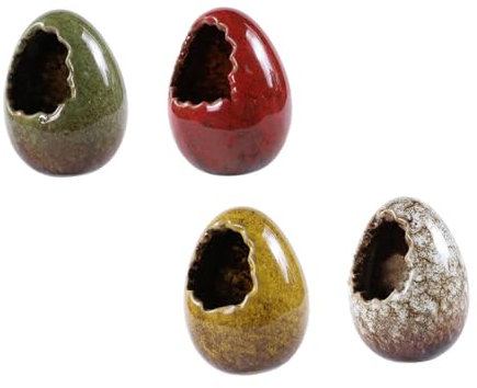 MAGICLULU 4 Stück Trockeneisbecher Teller Dekoration Japanische Dekoration Für Zu Hause Japanisches Multi-geschirr Trockeneis-sushi-platte Blumenvasen Gemüse Keramik Sashimi-teller