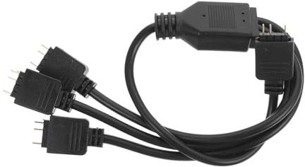 PRETYZOOM 5V 3Pin ARGB Y Splitter Kabel 1 Zu 3 LED Verlängerungskabel Für Computer RGB Anschlusskabel Für PC Komponenten Hochwertige Synchronisationsleitung Für RGB Beleuchtung