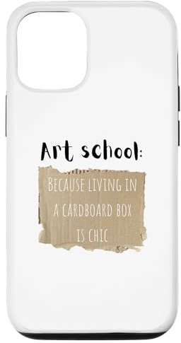 Hülle für iPhone 14 Kunstschule: Weil das Leben in einem Karton schick ist