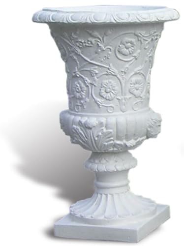 Casa Padrino Luxus Barock Blumentopf Weiß Ø 40 x H. 60 cm - Made in Italy