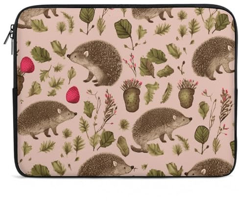 Laptoptasche, 13 Zoll (33 cm), Igel-Druck, stoßfest, Computer-Tragetasche, schlanke Aktentasche, Handtasche