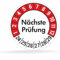 beihaasnatuerlich® 100 Prüfplaketten 30mmØ Nächste Prüfung 2025-2030, selbstklebend, Prüfaufkleber, E-Check Prüfetikett, Plakette, TÜV-Plakette (30 mm Ø, Rot 100)