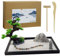 LuXianYS Zen-Garten Set 12x8 Zoll, Japanischer Schreibtisch-Sandgarten, Mini Zen-Kit Mit Steinen, Meditation Geschenk