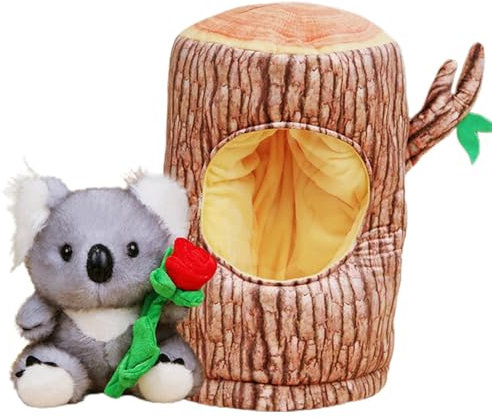 Générique Peluches Mignonnes, Jouet en Peluche Koala, Jouets en Peluche Uniques, Jouet Koala De 11 Pouces, Peluche De Koala De Souche d'arbre, Décoration De Koalas en Peluche, Jouet De Koalas avec