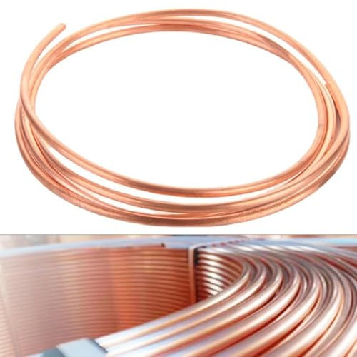 Tubo de cobre suave de 1 m para soluciones de alta eficiencia de aire acondicionado y refrigeración (5 x 0,5 mm)
