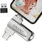 WIGONT 128GB USB Stick für iPhone Speicherstick um mehr Fotos und Videos zu Speichern. USB Stick für i0S/Android/PC, iPhone Speicherstick Keine APP Erforderlich.