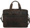 Marc Peter® Sydney Lehrertasche Herren Kohle Hunter Leder Aktentasche Laptoptasche Bürotasche Businesstasche groß XXL Umhängetasche Bräun