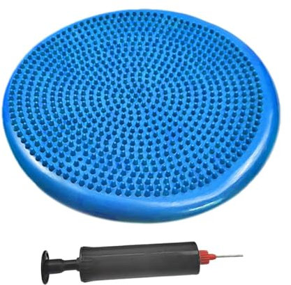 Rundes Balancekissen, Ballsitzkissen Mit Pumpe, 34cm Durchmesser Balancekissen, Orthopädisches Sitzballkissen, Luftkissen, Pad, Sitzkissen, Bürostuhl, Balance Kissen Für Core, Yoga