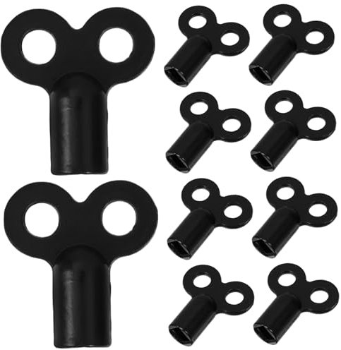 HOMSFOU 10 Stück Entlüftungsschlüssel Aus Zinklegierung Universeller Vierkant Schlüssel Für Heizkörperventile Klempnerwerkzeug Zur Luftabsaugung Bei Heizkörpern Und Kühlern