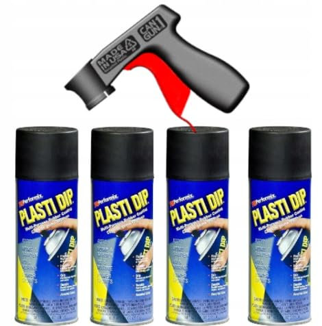 Plasti Dip 4x 400 ml + pistolet gratuit (Noir Mat)