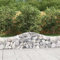 Gabionen mit Hochbogen 4 Stk. 200x30x40/60 cm Verzinktes Eisen, Xichuzi Gabionen Zaun, Steinkorb Garten, Gabionenkörbe, Gabionen Gitter, Dekorative Zã¤une - 3145369