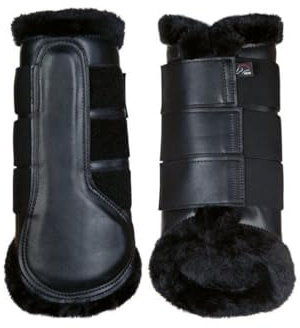 HKM Comfort Premium Fur Protection boots Black/Black Shetland pony
