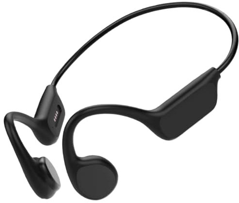 Luobannm Auriculares Deportivos de Conducción Ósea con Bluetooth, Inalámbricos y Abiertos para Natación, con Micrófono Integrado para Entrenamiento.