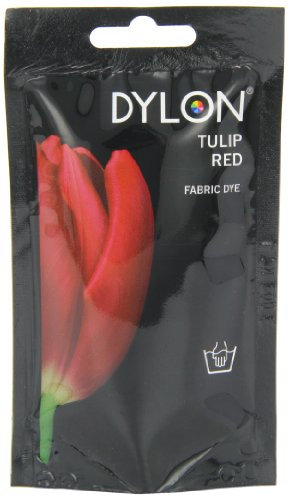Dylon Tulip Red Handfarbe, 50 g, 4 Stück