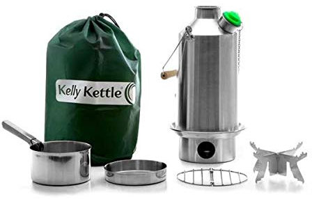 Edelstahl Base Camp Kelly Kettle ® (1.6L) - Outdoor Kochtopf Set