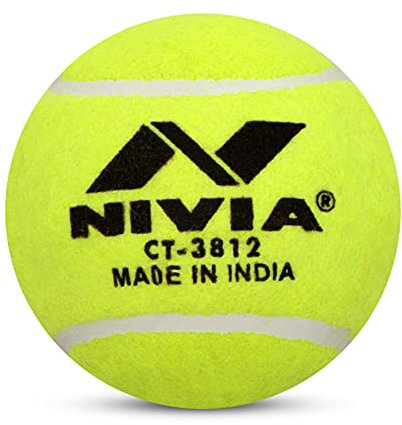 Nivia Heavy Tennis, Hard Cricket Ball, Gelb