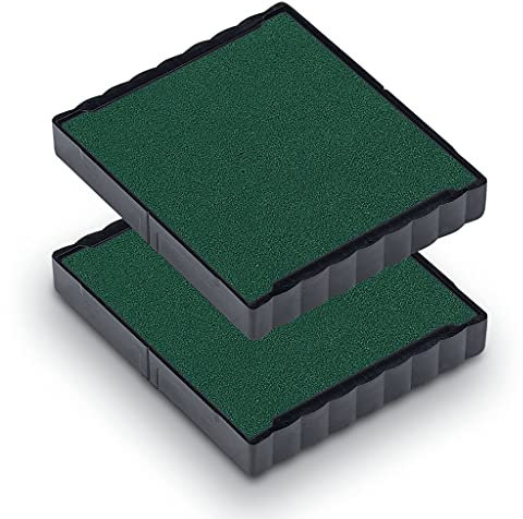 Trodat Ersatzkissen 6/4924 für Printy 4924, 4940, 4724 und 4740 – Stempelfarbe Grün, 2er-Pack