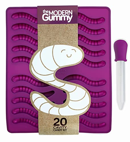 20 Cavity Gummy Making Kit by The Modern Gummy. Use to make Hard Candy, Chocolate, Soap & Ice Cube Tray (1)