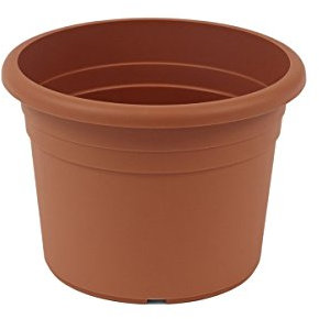 Jardinera greemotion Fiona, maceta de plástico resistente a los rayos UV, maceta con orificios inferiores, volumen aprox. 2 l, aproximadamente Ø 20 x H 14 cm