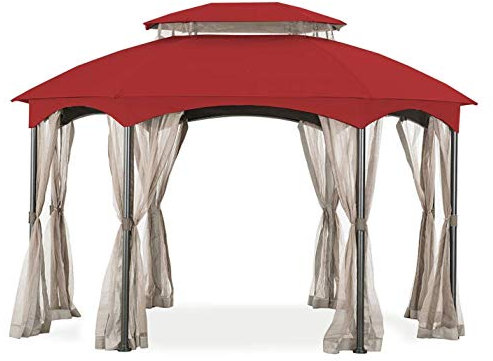 Garden Winds Ersatz-Baldachin für den Manhattan Oval Pavillon - Riplock 350 - Cinnabar