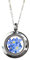 MadamLili 925 Sterling Silber Medaillonkette | Mit echten Vergissmeinnicht-Blüten | Andenken an Verstorbene | Geschenk für Frauen, Mama, Schwester & Beste Freundin | Erinnerungsschmuck