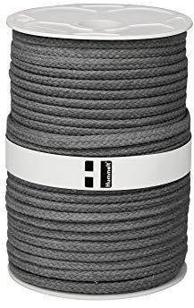 Hummelt® SilverLine-Rope Baumwollseil Baumwollkordel (H) 8mm 80m grau auf Rolle