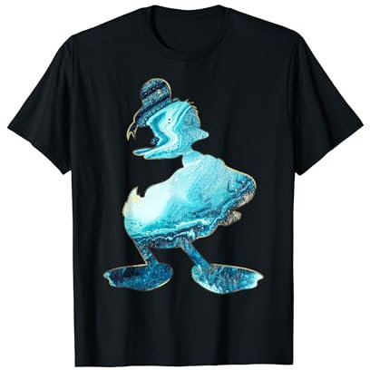 Disney Donald Duck Paint Pour Portrait T-Shirt